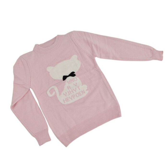 ⁦بلوزة ربيعية للأطفال لون زهري⁩ - الصورة ⁦2⁩