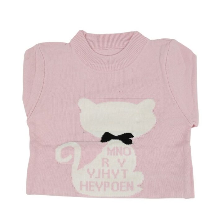 ⁦بلوزة ربيعية للأطفال لون زهري⁩ - الصورة ⁦4⁩