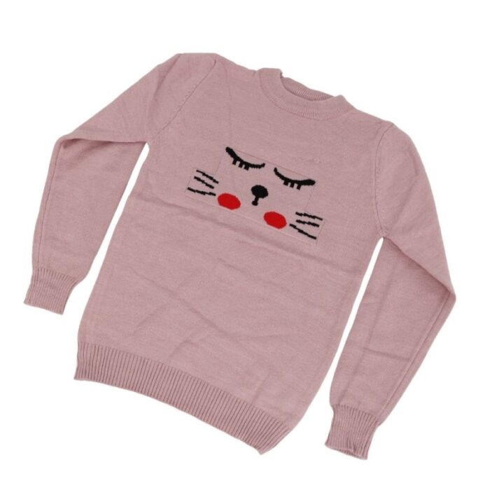 ⁦بلوزة ربيعية للأطفال لون زهري⁩ - الصورة ⁦2⁩