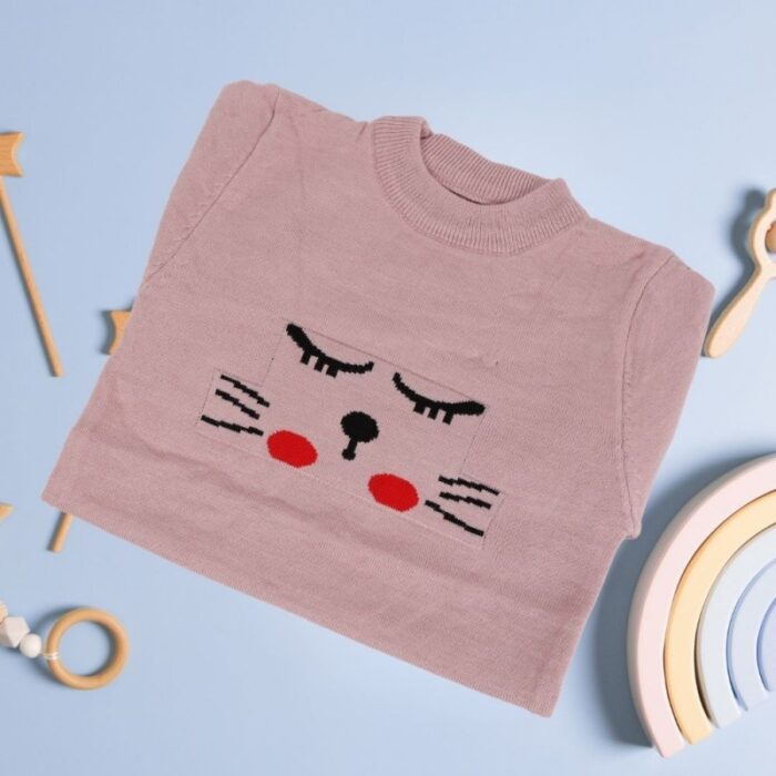 ⁦بلوزة ربيعية للأطفال لون زهري⁩ - الصورة ⁦5⁩