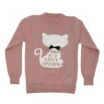 ⁦بلوزة ربيعية للأطفال لون نود بتصميم قطة⁩ - الصورة ⁦4⁩