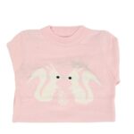 ⁦بلوزة ربيعية للأطفال لون زهري فاتح بتصميم أرنب⁩ - الصورة ⁦4⁩