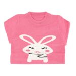 ⁦بلوزة ربيعية للأطفال لون زهري بتصميم أرنب⁩ - الصورة ⁦2⁩