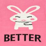 ⁦بلوزة ربيعية للأطفال لون زهري بتصميم أرنب⁩ - الصورة ⁦6⁩