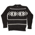 ⁦بلوزة صوف للأطفال لون أًسود و أبيض⁩ - الصورة ⁦7⁩