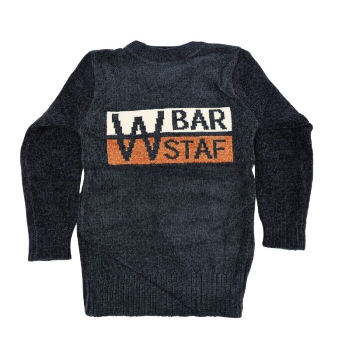 ⁦بلوزة صوف للأطفال لون كحلي⁩ - الصورة ⁦3⁩