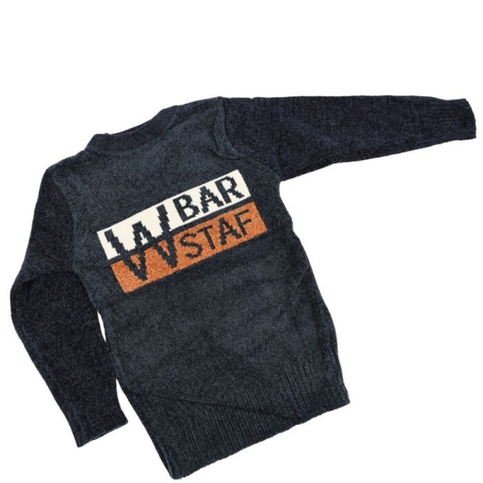 ⁦بلوزة صوف للأطفال لون كحلي⁩ - الصورة ⁦6⁩