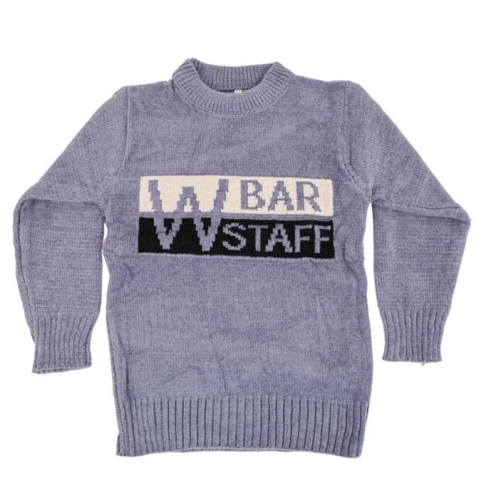 ⁦بلوزة صوف للأطفال لون رمادي مزرق⁩ - الصورة ⁦2⁩