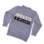 ⁦بلوزة صوف للأطفال لون رمادي مزرق⁩ - الصورة ⁦3⁩