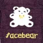 ⁦بلوزة صوف للأطفال لون بنفسجي بتصميم دب⁩ - الصورة ⁦4⁩