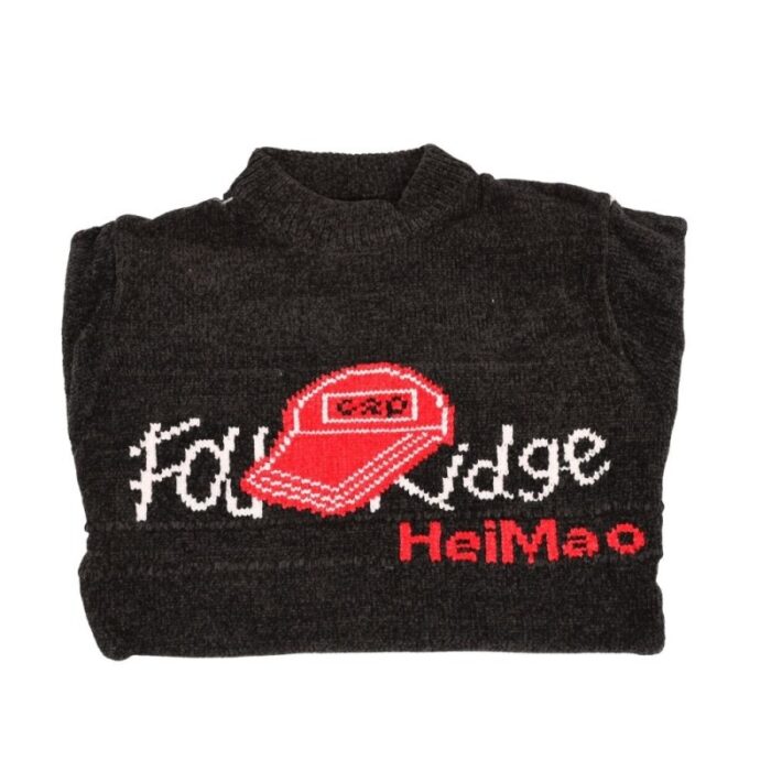 ⁦بلوزة صوف للأطفال لون أسود⁩ - الصورة ⁦4⁩