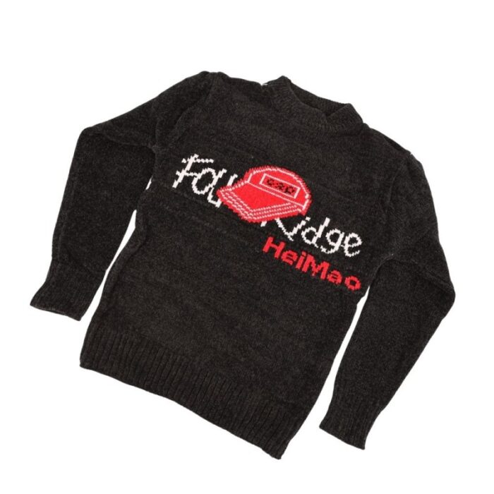 ⁦بلوزة صوف للأطفال لون أسود⁩ - الصورة ⁦6⁩