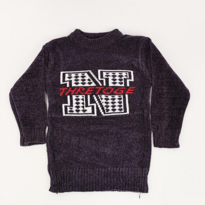 ⁦بلوزة صوف للأطفال لون بنفسجي⁩ - الصورة ⁦2⁩