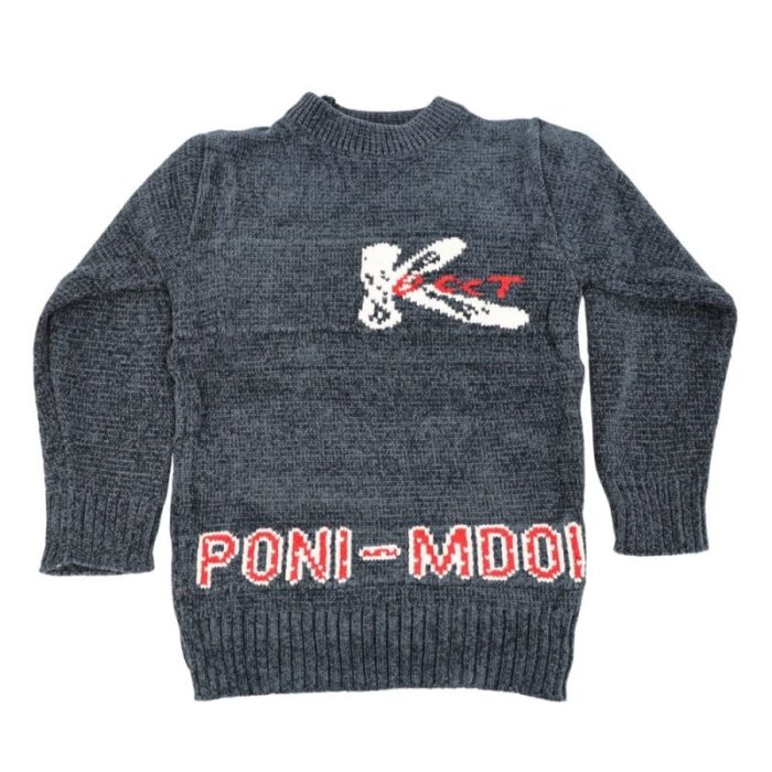 ⁦بلوزة صوف للأطفال لون أزرق⁩ - الصورة ⁦3⁩