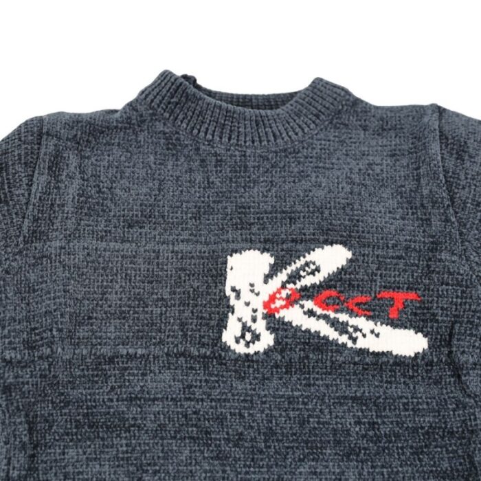 ⁦بلوزة صوف للأطفال لون أزرق⁩ - الصورة ⁦5⁩