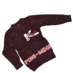 ⁦بلوزة صوف للأطفال لون بنفسجي⁩ - الصورة ⁦2⁩