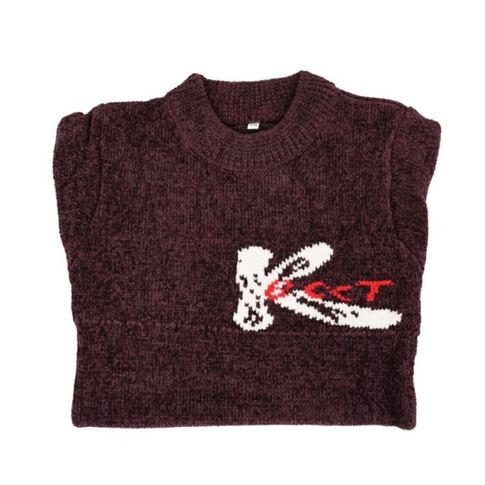 ⁦بلوزة صوف للأطفال لون بنفسجي⁩ - الصورة ⁦4⁩