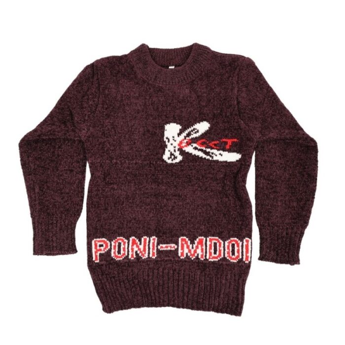 ⁦بلوزة صوف للأطفال لون بنفسجي⁩ - الصورة ⁦5⁩