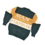 ⁦بلوزة صوف للأطفال لون كموني وكحلي⁩ - الصورة ⁦2⁩