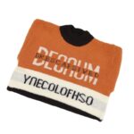 ⁦بلوزة صوف للأطفال لون بني و أبيض وأسود⁩ - الصورة ⁦5⁩