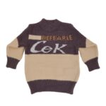 ⁦بلوزة صوف للأطفال لون بنفسجي وبيج⁩ - الصورة ⁦6⁩