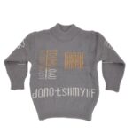 ⁦بلوزة صوف للأطفال لون سكني⁩ - الصورة ⁦2⁩