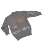 ⁦بلوزة صوف للأطفال لون سكني⁩ - الصورة ⁦4⁩