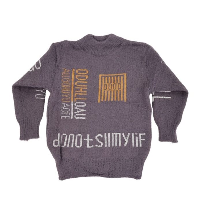 103379434_67de1c94e4bc2 بلوزة صوف للأطفال لون سكني - الصورة 1