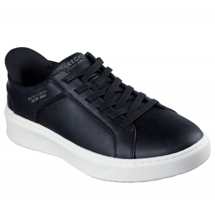 103379448_67de1ca4b7e0e Skechers Men's Slip-ins: Court Break - Double Vented Shoes - حذاء سكيتشرز سليب انس: كورت بريك دبل للرجال لون أسود ونعل أبيض - الصورة 1