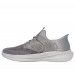 ⁦Skechers Men's Relaxed Fit: Slip-Ins: Slade - Caster Shoes - حذاء سكيتشرز ريلاكس فيت: سليب انس سلاد للرجال لون رمادي⁩ - الصورة ⁦2⁩