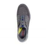 ⁦Skechers Men's Relaxed Fit: Slip-Ins: Slade - Caster Shoes - حذاء سكيتشرز ريلاكس فيت: سليب انس سلاد للرجال لون رمادي⁩ - الصورة ⁦4⁩