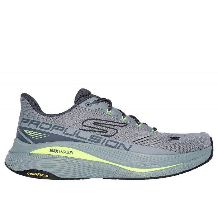 ⁦حذاء سكيتشرز ماكس كوشينينغ للرجال لون رمادي -Skechers Men's Max Cushioning Propulsion Shoes⁩ - الصورة ⁦5⁩