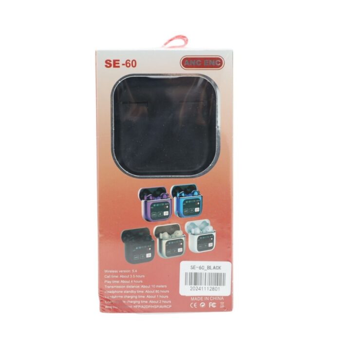 ⁦BT 60-SE ANC ENC Headphones Color Black⁩ - الصورة ⁦2⁩