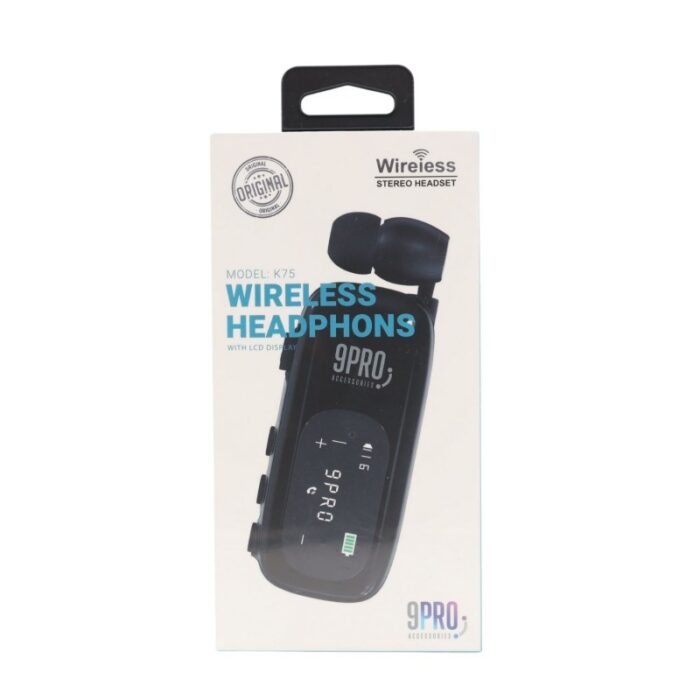 103379475_67de1d044eb8c 9Pro K75 Wireless Headphones CLIP BT - الصورة 1