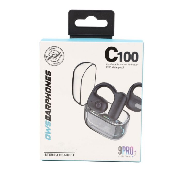103379479_67de1d0a67a9f 9Pro C100 OWS Wireless headphones -Black - الصورة 1