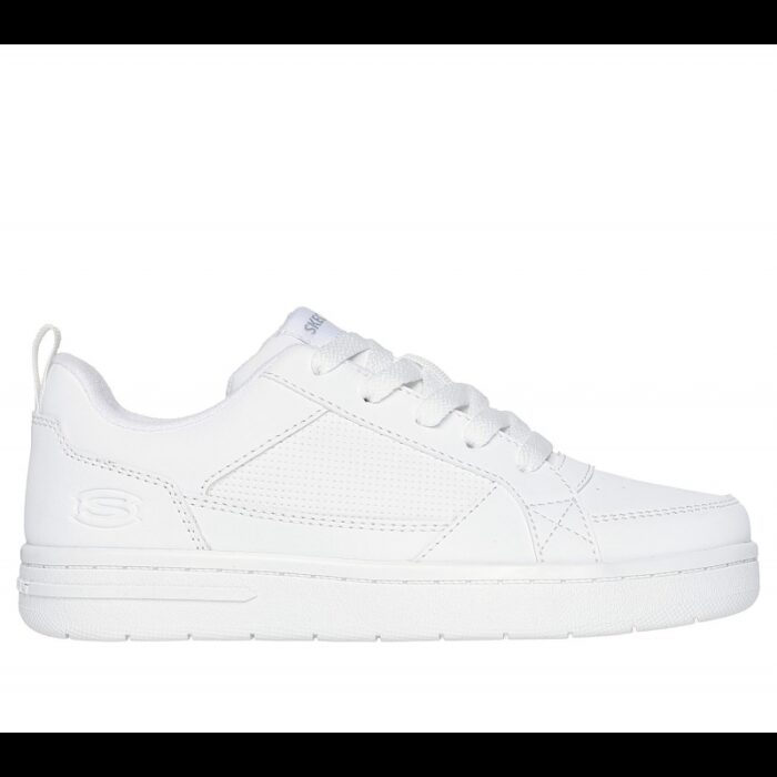 ⁦Skechers Smooth Street - Steady-Zip Shoes- حذاء سكيتشرز سموث ستريت ستيدي لون أبيض⁩ - الصورة ⁦2⁩