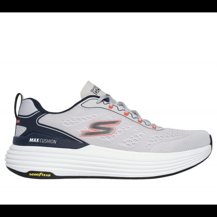 ⁦Skechers Mens' Max Cushioning Suspension Shoes- حذاء سكيتشرز ماكس كوشينغ سوسبينشن للرجال لون رمادي⁩ - الصورة ⁦2⁩