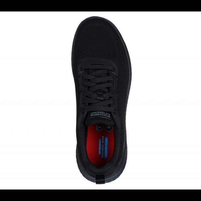 ⁦Skechers Mens' Work Relaxed Fit: Squad Chaos Slip Resistant - Fellker Shoes - حذاء سكيتشرز ورك ريلاكس فيت: سكواد للرجال لون أسود⁩ - الصورة ⁦3⁩