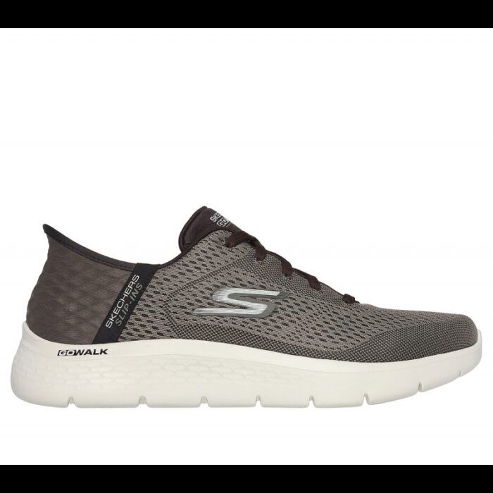 ⁦Skechers Men's Slip-ins: GO WALK Flex - New World Shoes - حذاء سكيتشرز سليب انس جو ووك فليكس- نيو ورلد للرجال لون بني⁩ - الصورة ⁦2⁩
