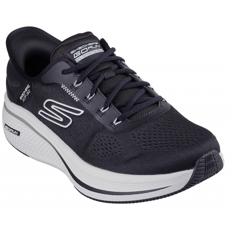 ⁦Skechers Mens' Slip-Ins: Go Run Elevate 2.0 - Banyan Shoes - حذاء سكيتشرز جو رن ايليفيت 2.0 للرجال لون أسود⁩ - الصورة ⁦1⁩