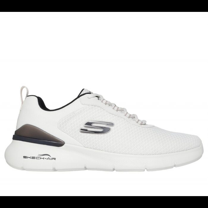 ⁦Skechers Mens' Skech-Air Dynamight 2.0 - Durron Shoes - حذاء سكيتشرز سكيتش اير دايانميت 2.0 للرجال لون أبيض⁩ - الصورة ⁦2⁩