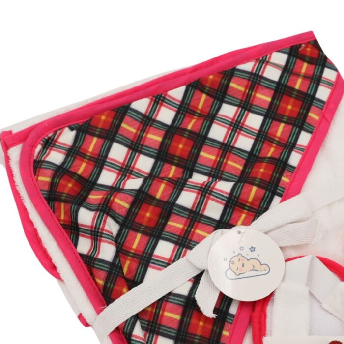 103379564_67de1dcdd9071 كوفلية أطفال لون زهري و أبيض - الصورة 1