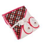 ⁦كوفلية أطفال لون زهري و أبيض⁩ - الصورة ⁦2⁩