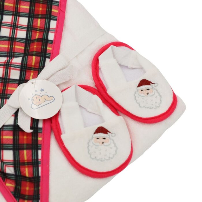 ⁦كوفلية أطفال لون زهري و أبيض⁩ - الصورة ⁦3⁩