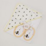 كوفلية أطفال لون ابيض وأصفر