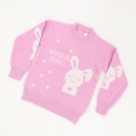 ⁦بلوزة صوف بأكمام طويلة بناتي لون بنفسجي⁩ - الصورة ⁦5⁩