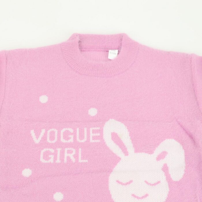 ⁦بلوزة صوف بأكمام طويلة بناتي لون بنفسجي⁩ - الصورة ⁦7⁩