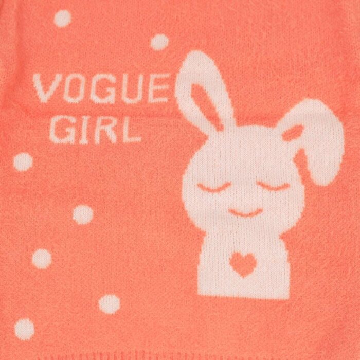 ⁦بلوزة صوف بأكمام طويلة لون برتقالي⁩ - الصورة ⁦3⁩