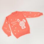 ⁦بلوزة صوف بأكمام طويلة لون برتقالي⁩ - الصورة ⁦5⁩