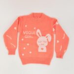 ⁦بلوزة صوف بأكمام طويلة لون برتقالي⁩ - الصورة ⁦6⁩